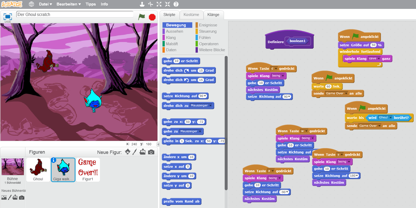 Spiele mit scratch selbst programmieren